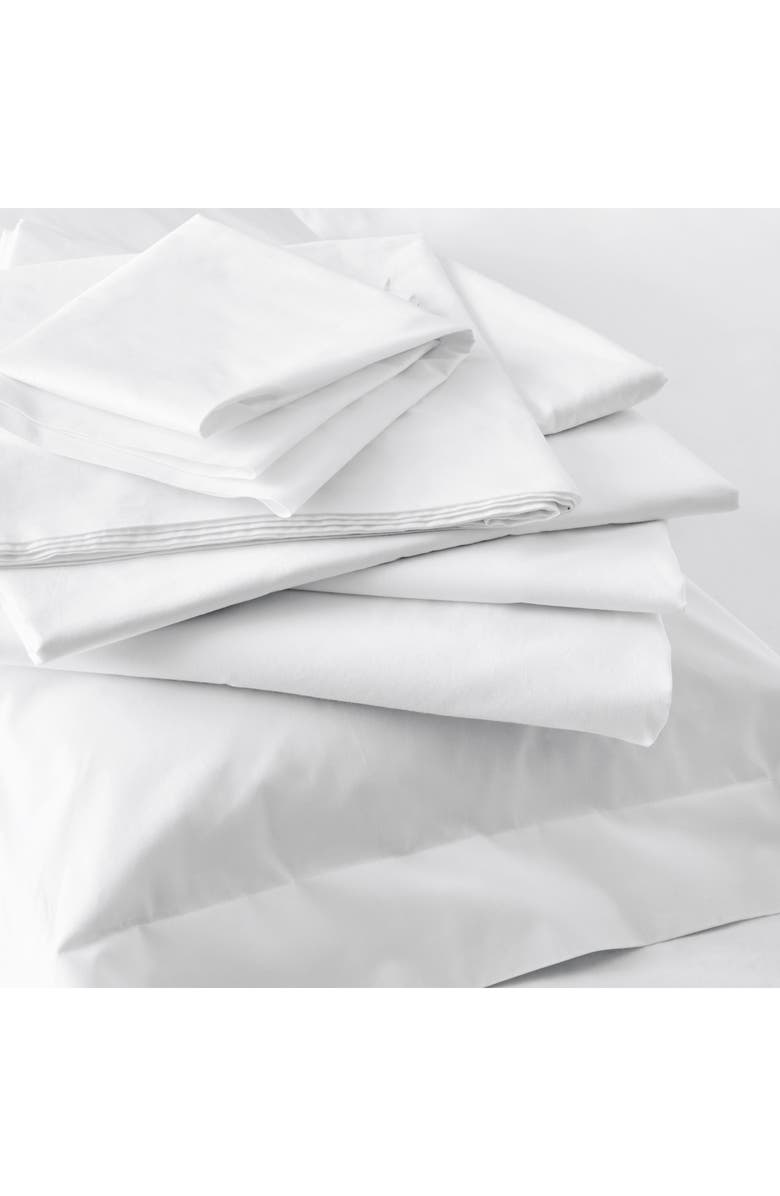 The White Company 300 Thread Count Egyptian Cotton Flat Sheet, Alternate, color,