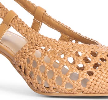 Abril Woven Slingback Pump