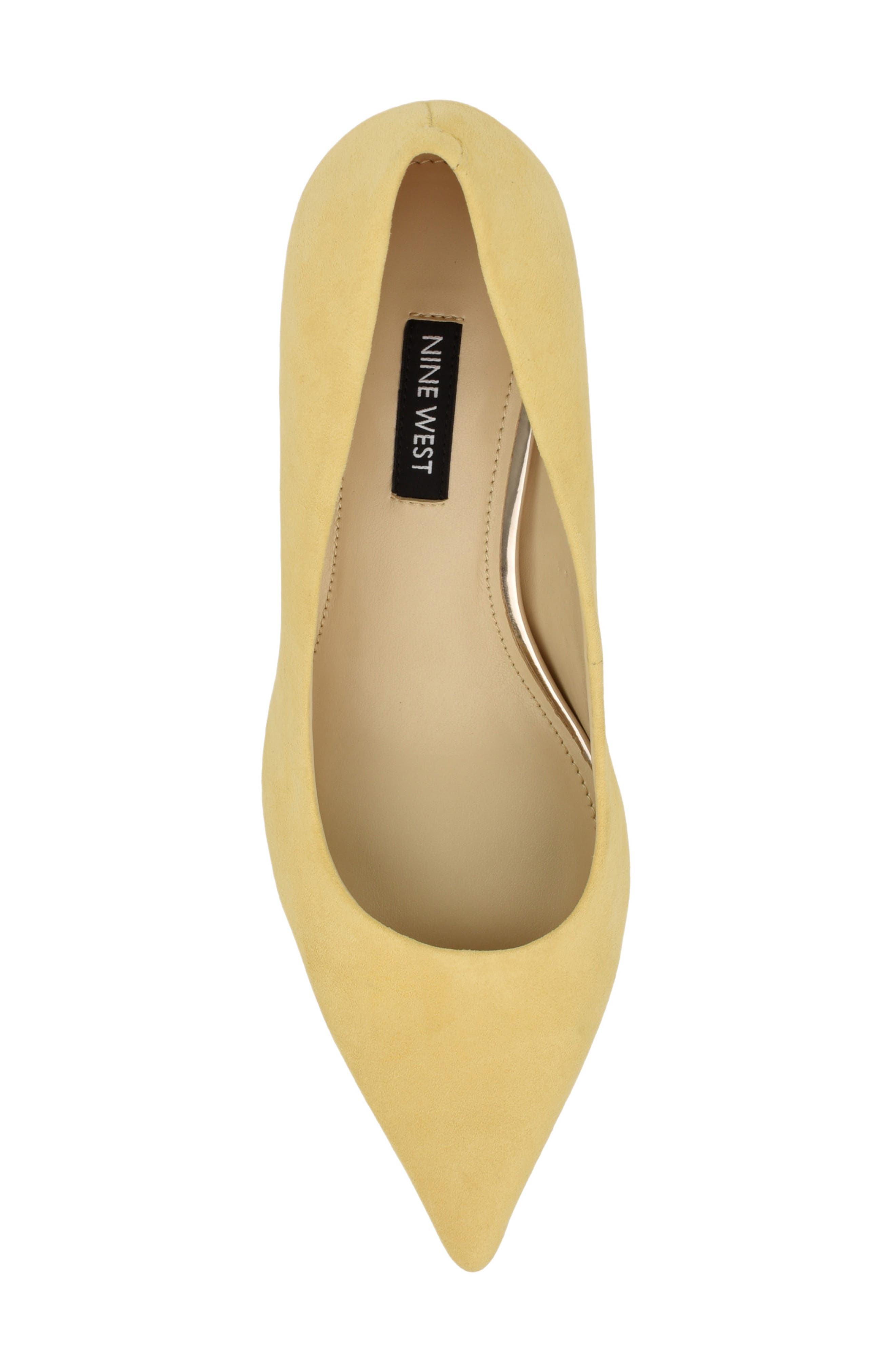 Siskp Pointed Toe Kitten Heel Pump, Alternate, color, YELLOW