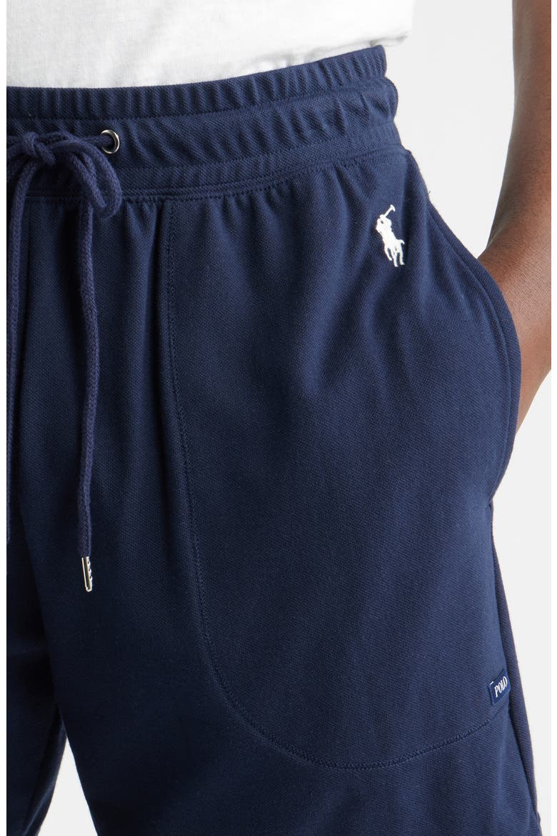 Featherweight 6-Inch Cotton Blend Piqué Pajama Shorts, Alternate, color, BLUE