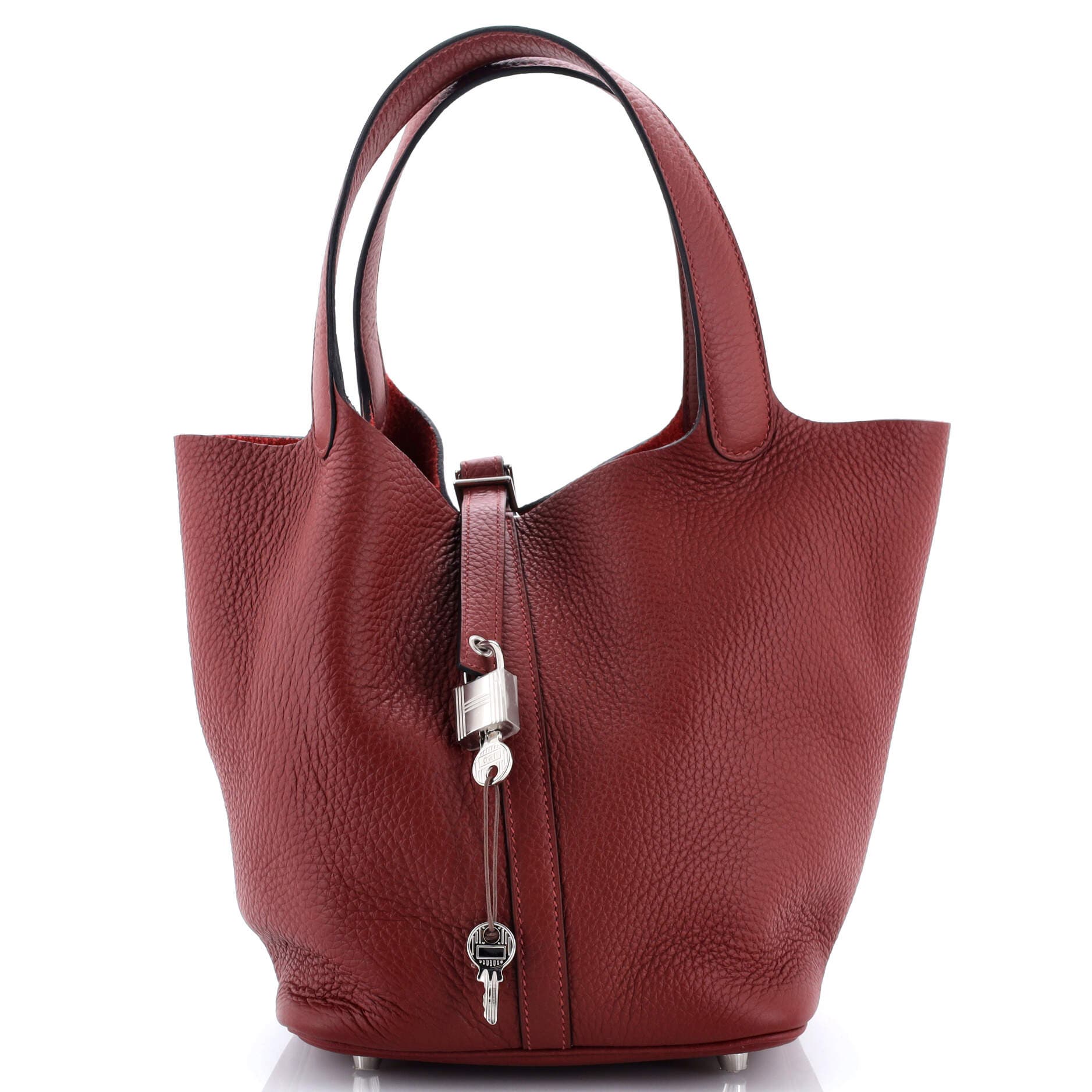 Pre-Owned Hermes Picotin Lock Bag Clemence MM, Main, color, 