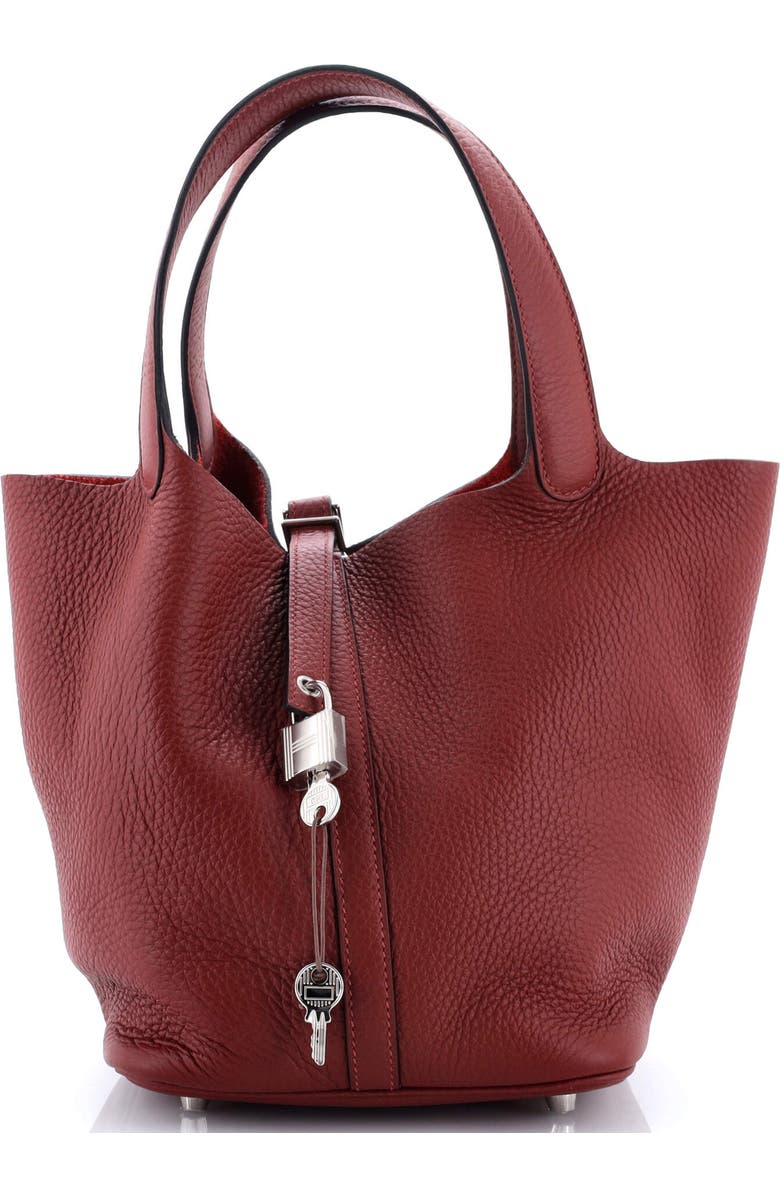 Pre-Owned Hermes Picotin Lock Bag Clemence MM, Main, color,