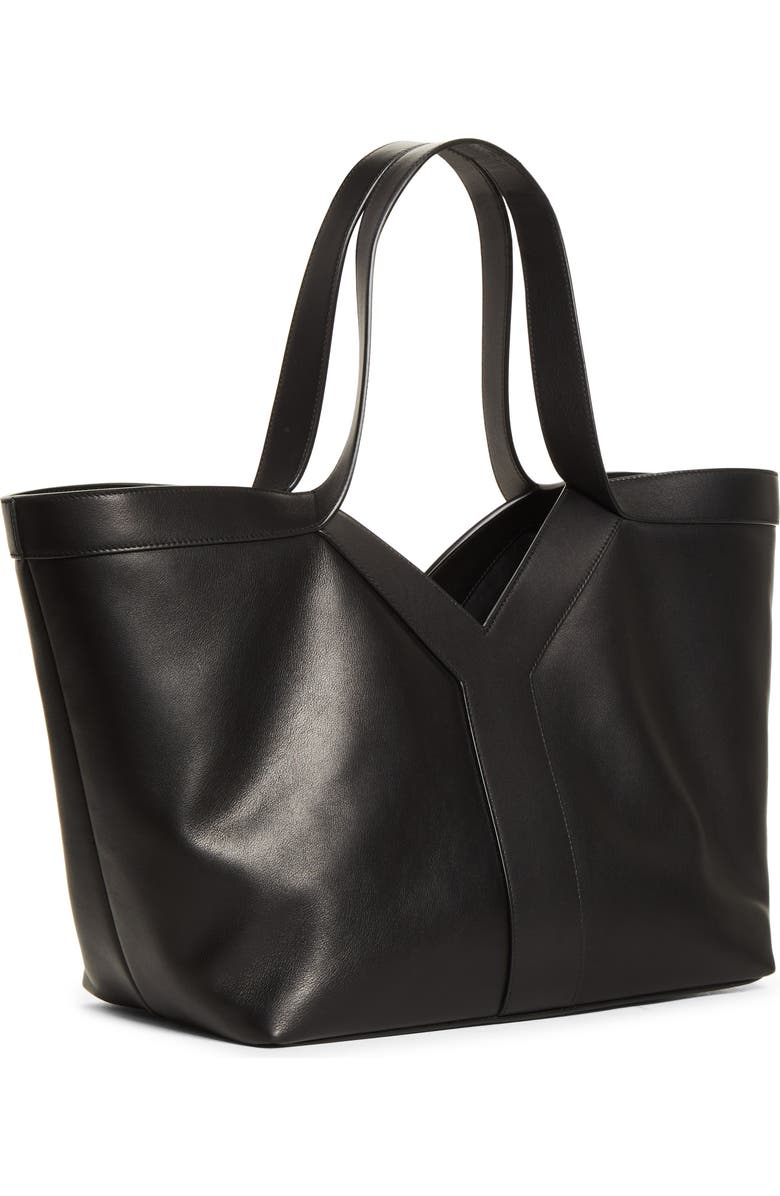 Saint Laurent Small Y Tote, Alternate, color, Black