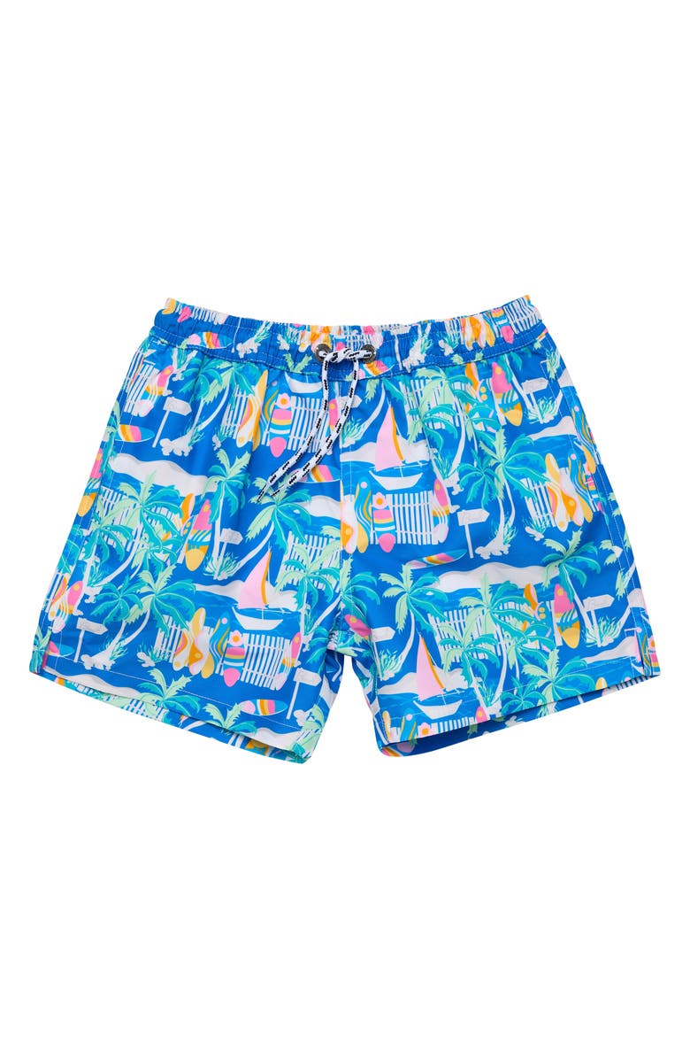 Snapper Rock Kids' Breakwater Beach UPF 50+ Swim Trunks, Main, color, 