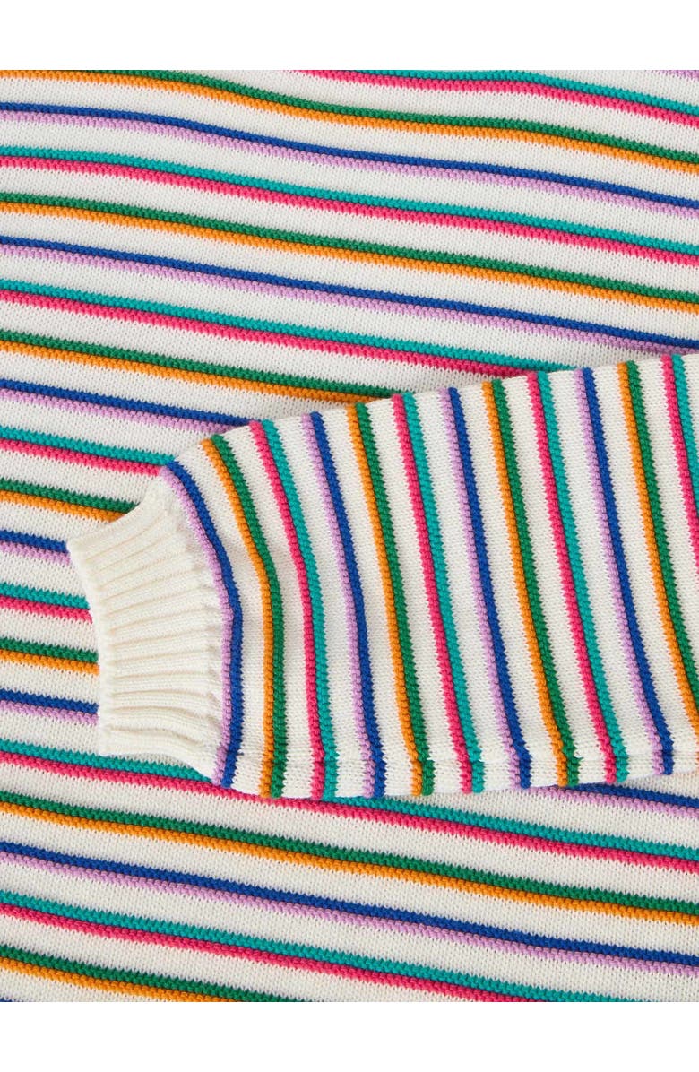 Robert Talbott Hilton Multi Stripe Rollneck Sweater, Alternate, color, White Multi