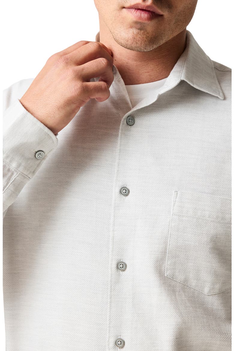Airtex Slim Fit Cotton Button-Up Shirt, Alternate, color, DUSK