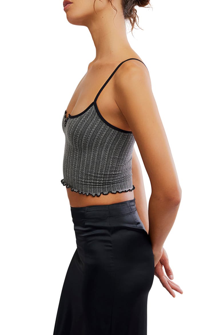Intimately FP Snap Into It Crop Henley Tank, Alternate, color, BLACK