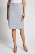 Misook Tweed Knit Knee-Length Skirt