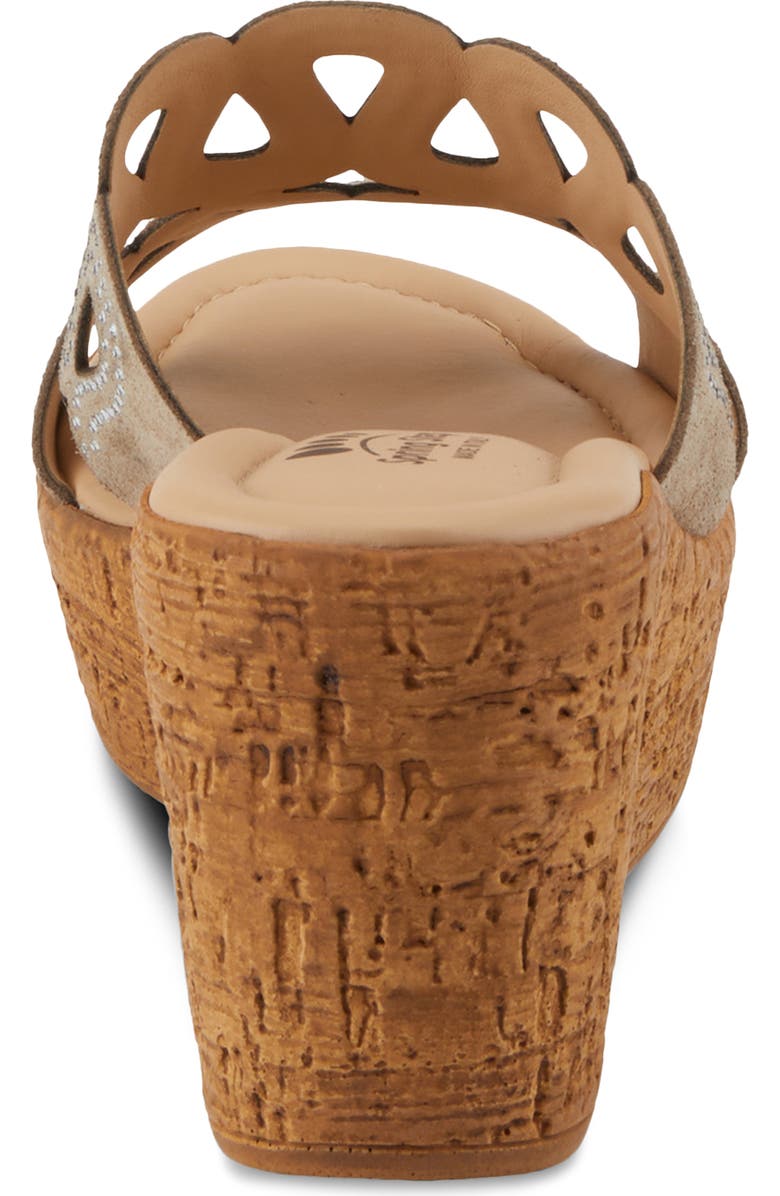 Spring Step Steamy Crystal Embellished Wedge Sandal, Alternate, color,