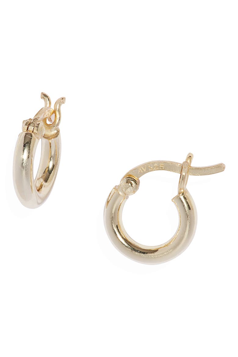 Small Hoop Earrings, Main, color, GOLD
