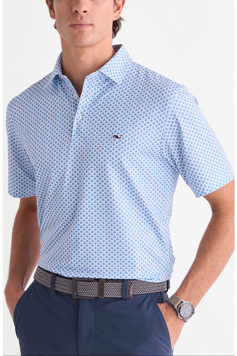 Sankaty Performance Polo, Main, color, BLUE PALMETTO
