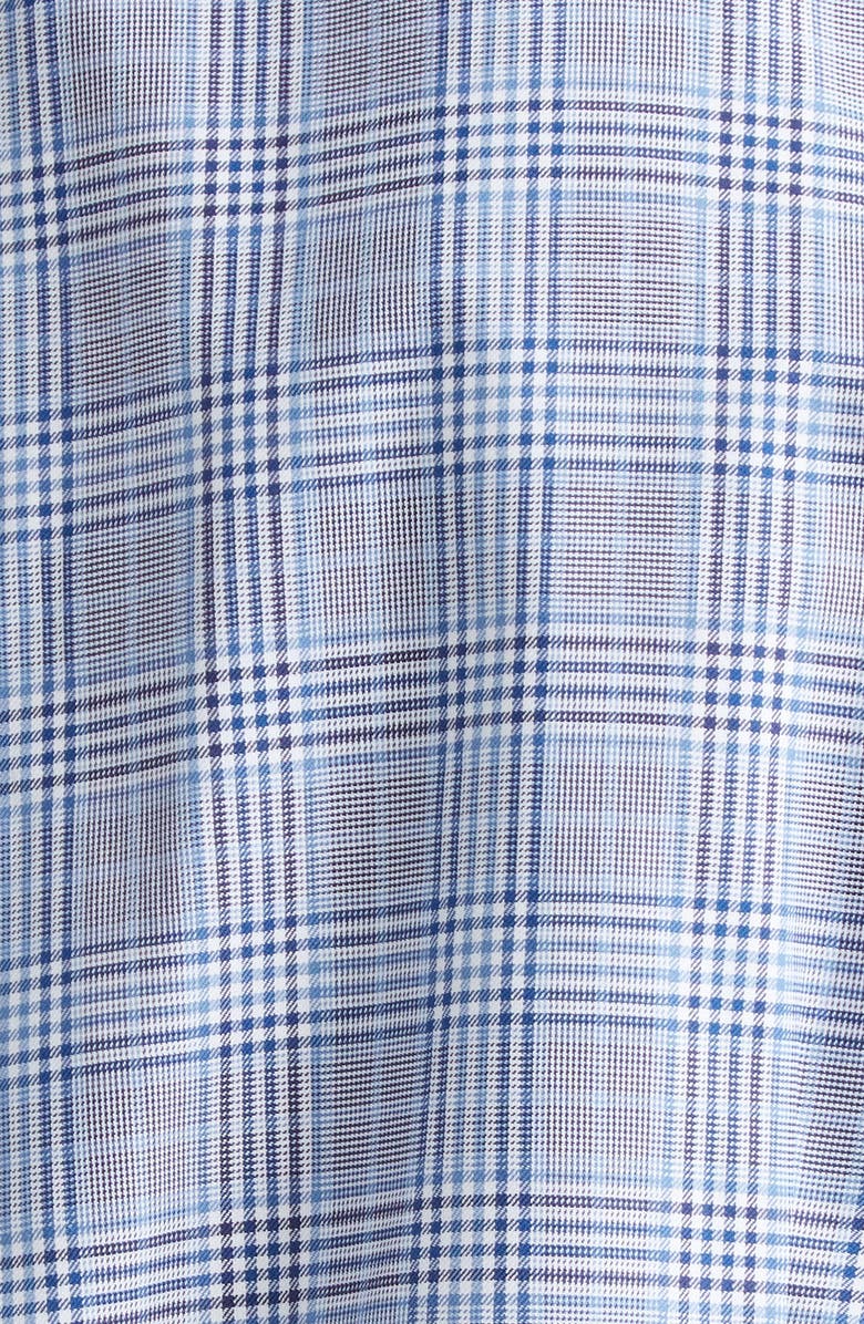 TOM FORD Slim Fit Plaid Button-Up Shirt, Alternate, color, Multicolor Blue