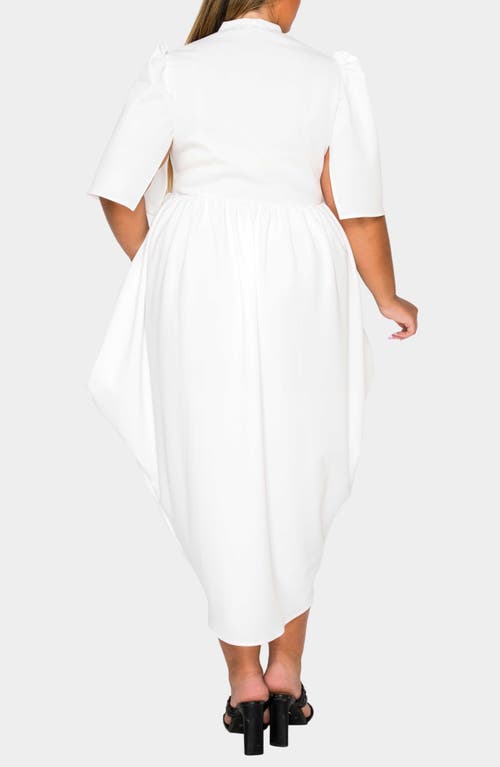 L I V D Aesira Tulip Hem Maxi Dress In White