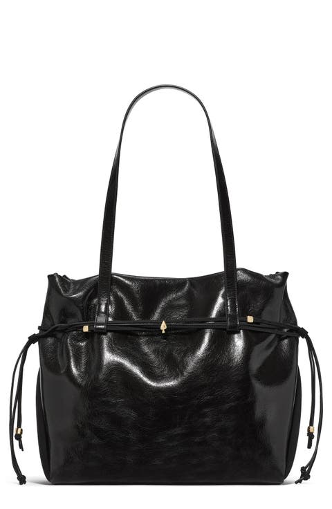 Rio Crinkle Patent Leather Tote