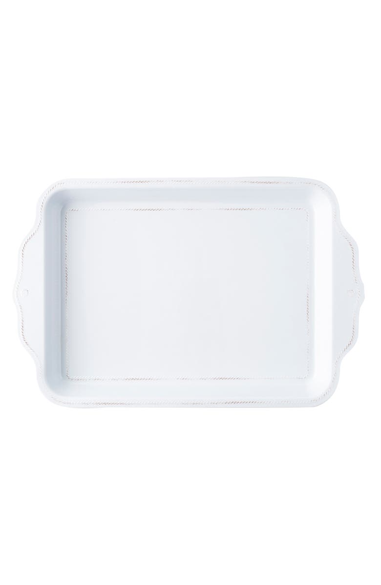 Juliska Berry and Thread Rectangular Melamine Serving Tray, Alternate, color, Whitewash