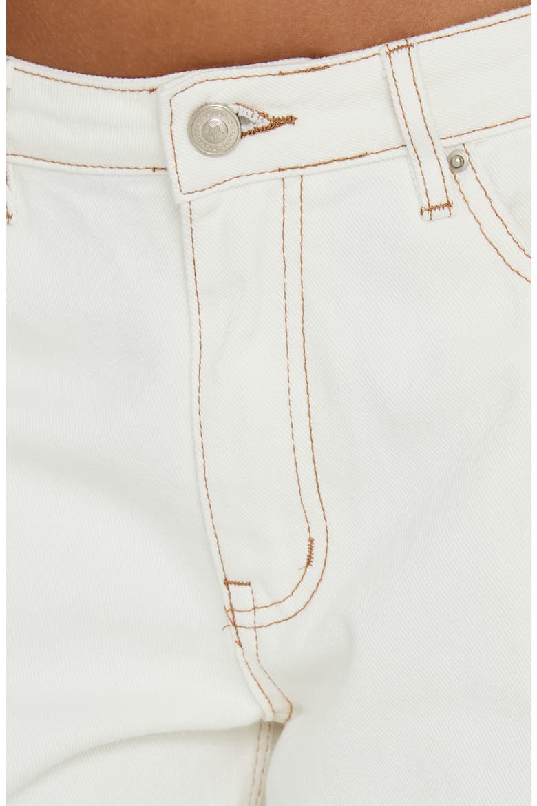 Naylor Mid Rise Wide Leg Jeans, Alternate, color, CREAM
