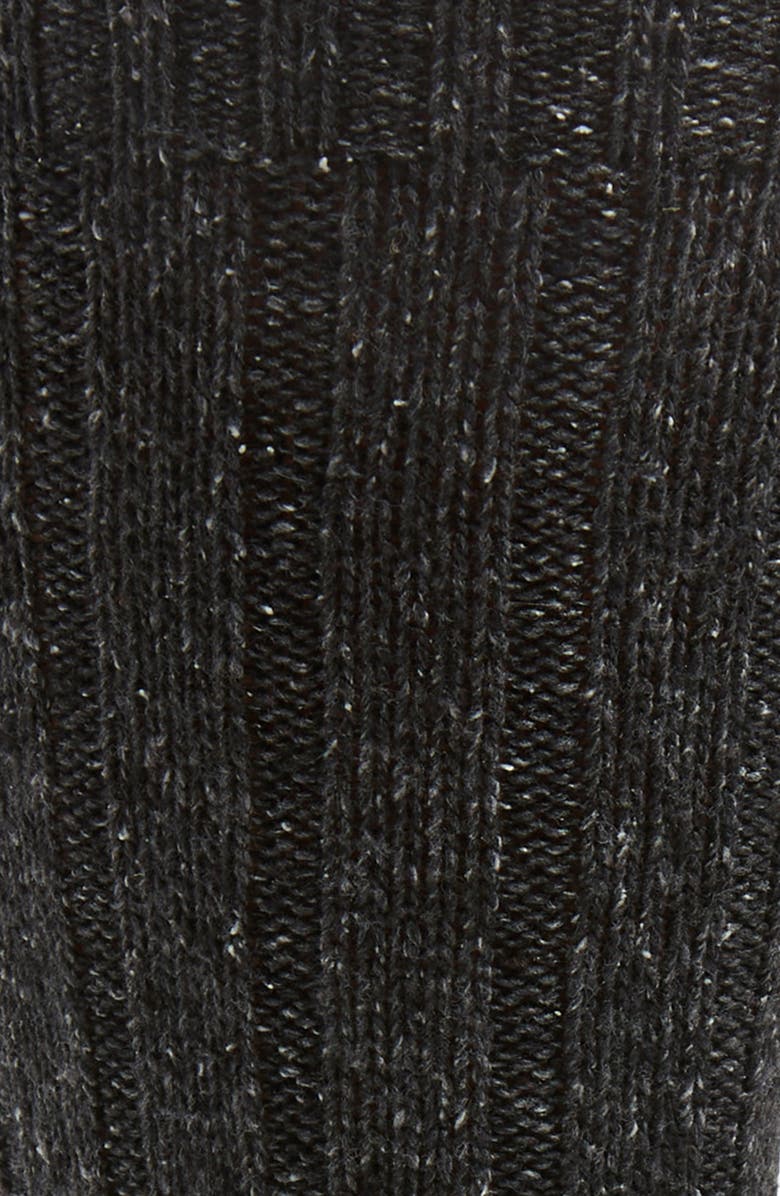 American Trench Ribbed Wool & Silk Blend Boot Socks, Alternate, color,