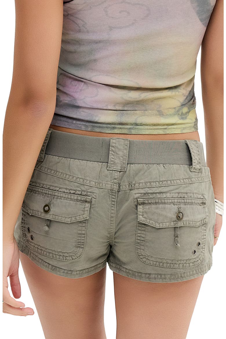 Ridley Low Rise Cotton Shorts, Alternate, color, KHAKI