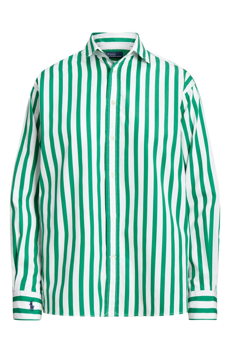 Polo Ralph Lauren Stripe Cotton Button-Up Shirt, Alternate, color,