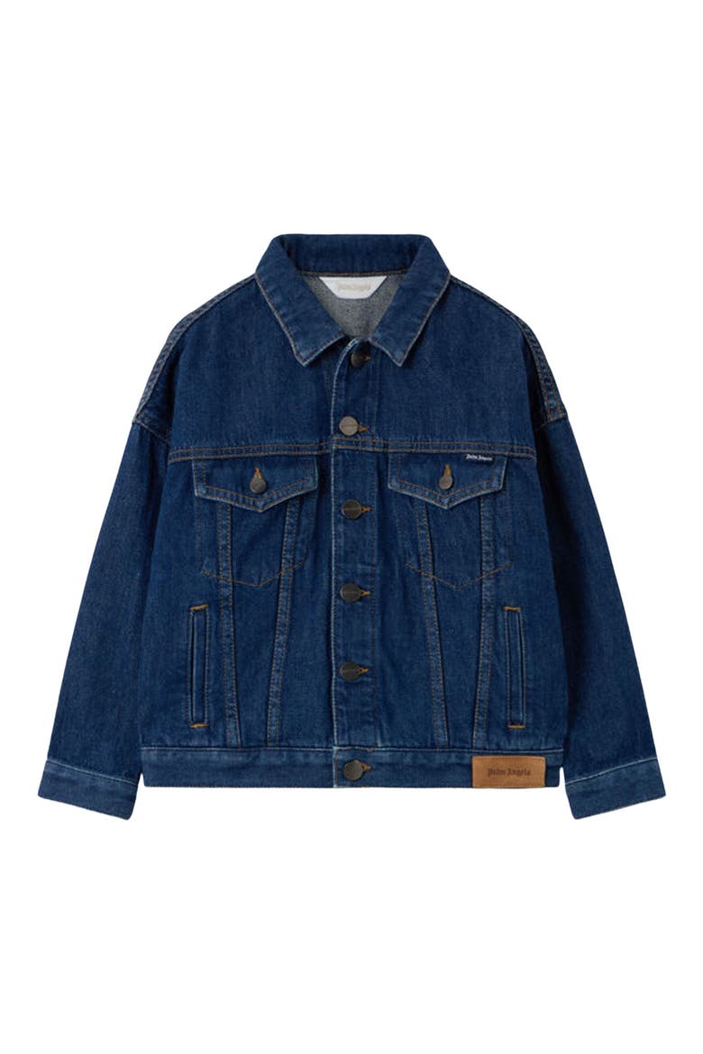 Kids' Classic Logo Denim Jacket, Main, color, BLUE - LIGHT BLUE