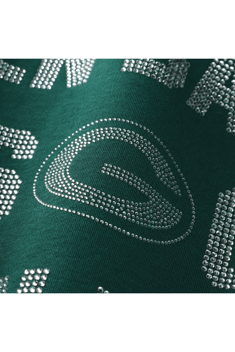 Women's Gameday Couture Green Green Bay Packers Oversized Hype Era Rhinestone Text Sweatshirt, Alternate, color, Green