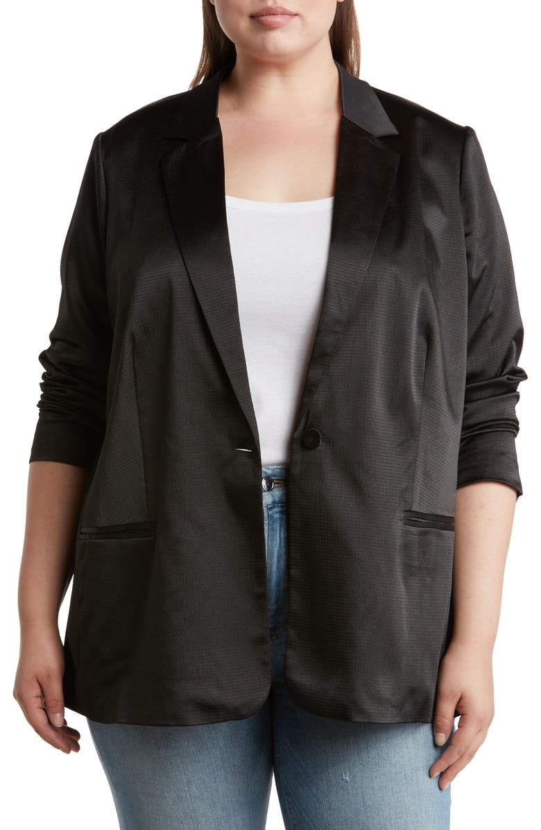 DR2 by Daniel Rainn One Button Notch Lapel Blazer, Main, color,