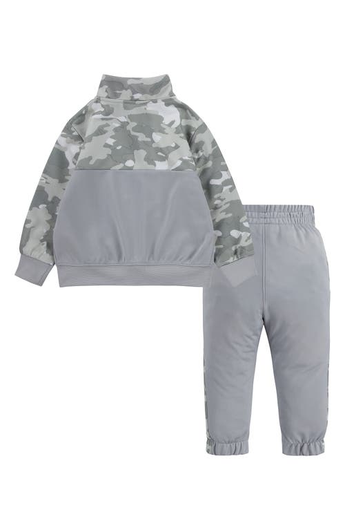 Nike Camo Tricot Track Jacket & Pants Set In Gray
