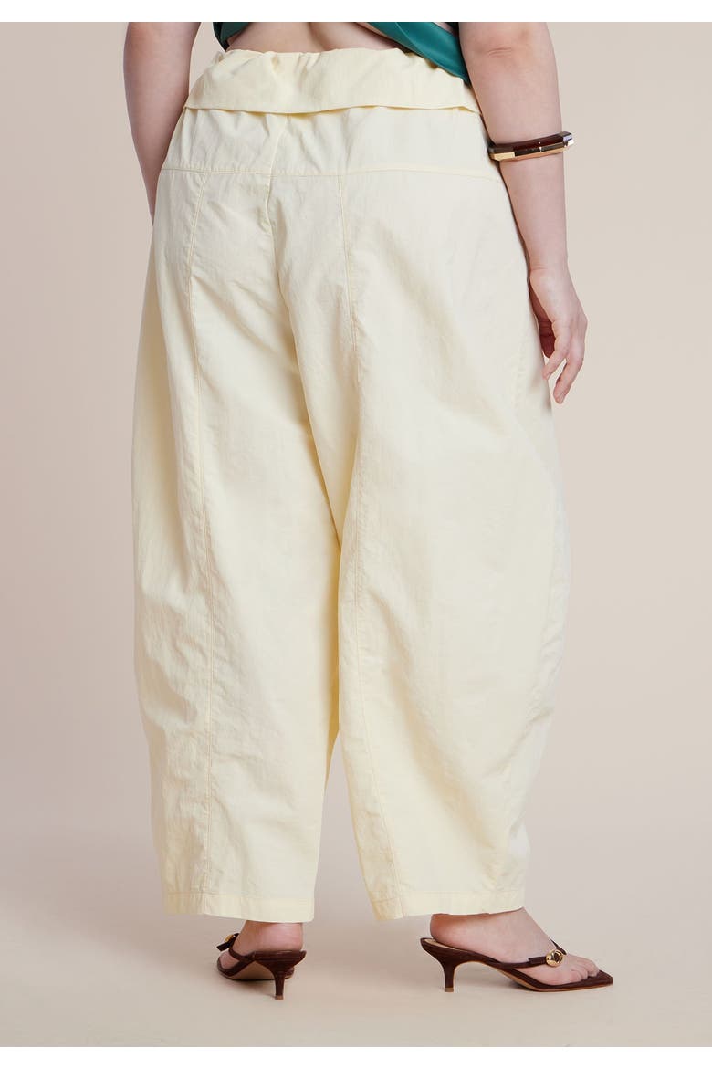 Foldover Tie Waist Pant, Alternate, color, SUNLIGHT YELLOW