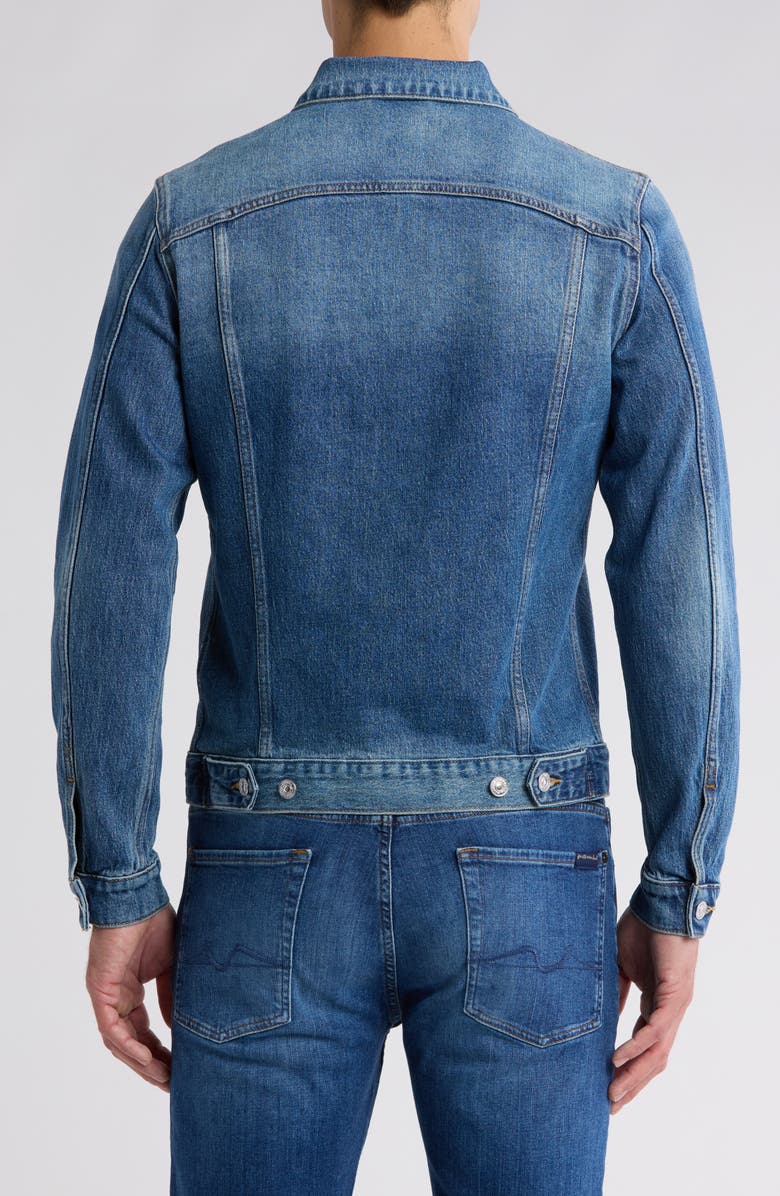 7 For All Mankind Perfect Denim Trucker Jacket, Alternate, color, 