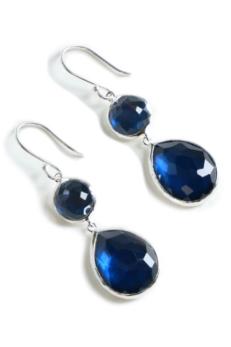 'Wonderland - Rainbow' Drop Earrings, Main, color, ROCK CRYSTAL MOP CAB
