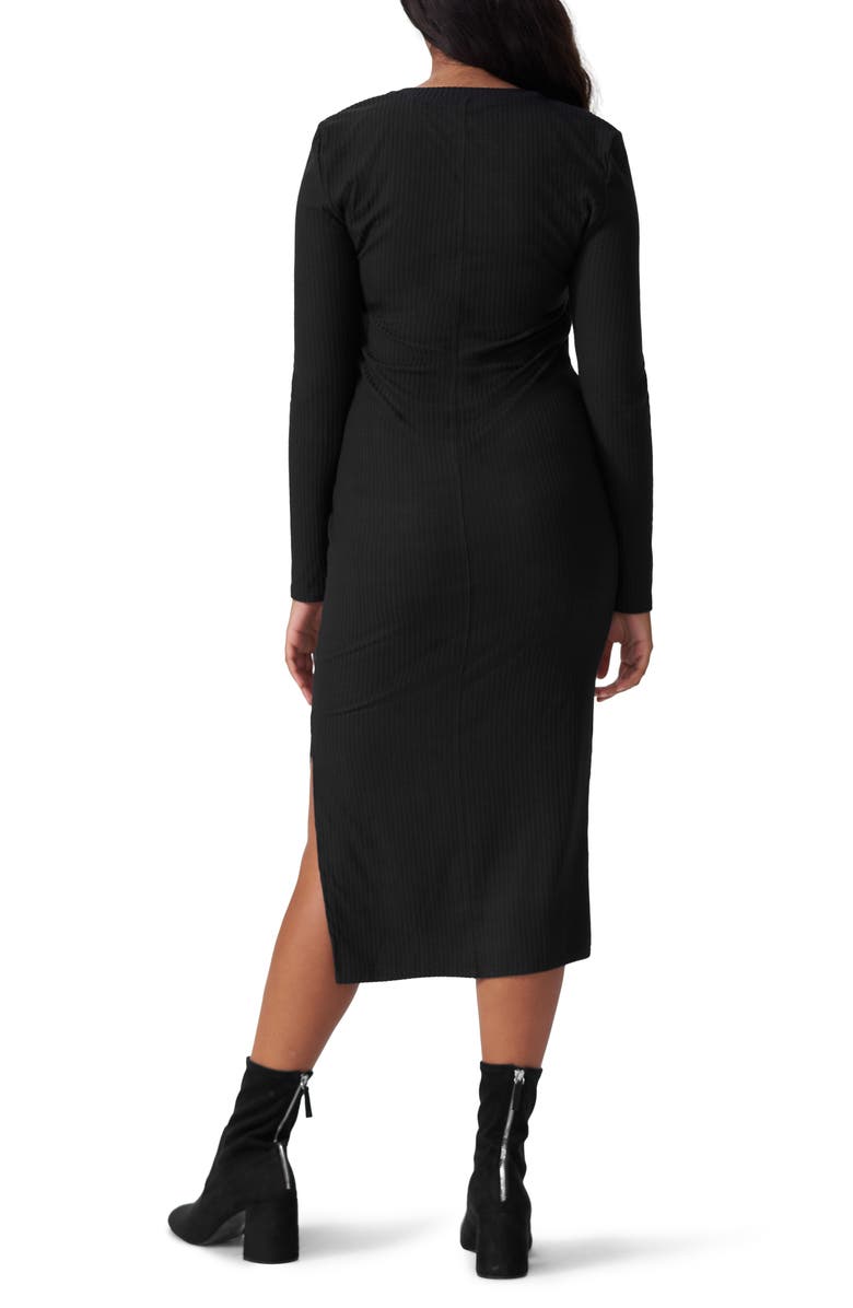 Universal Standard Lexi Long Sleeve Ribbed Midi Dress, Alternate, color, 