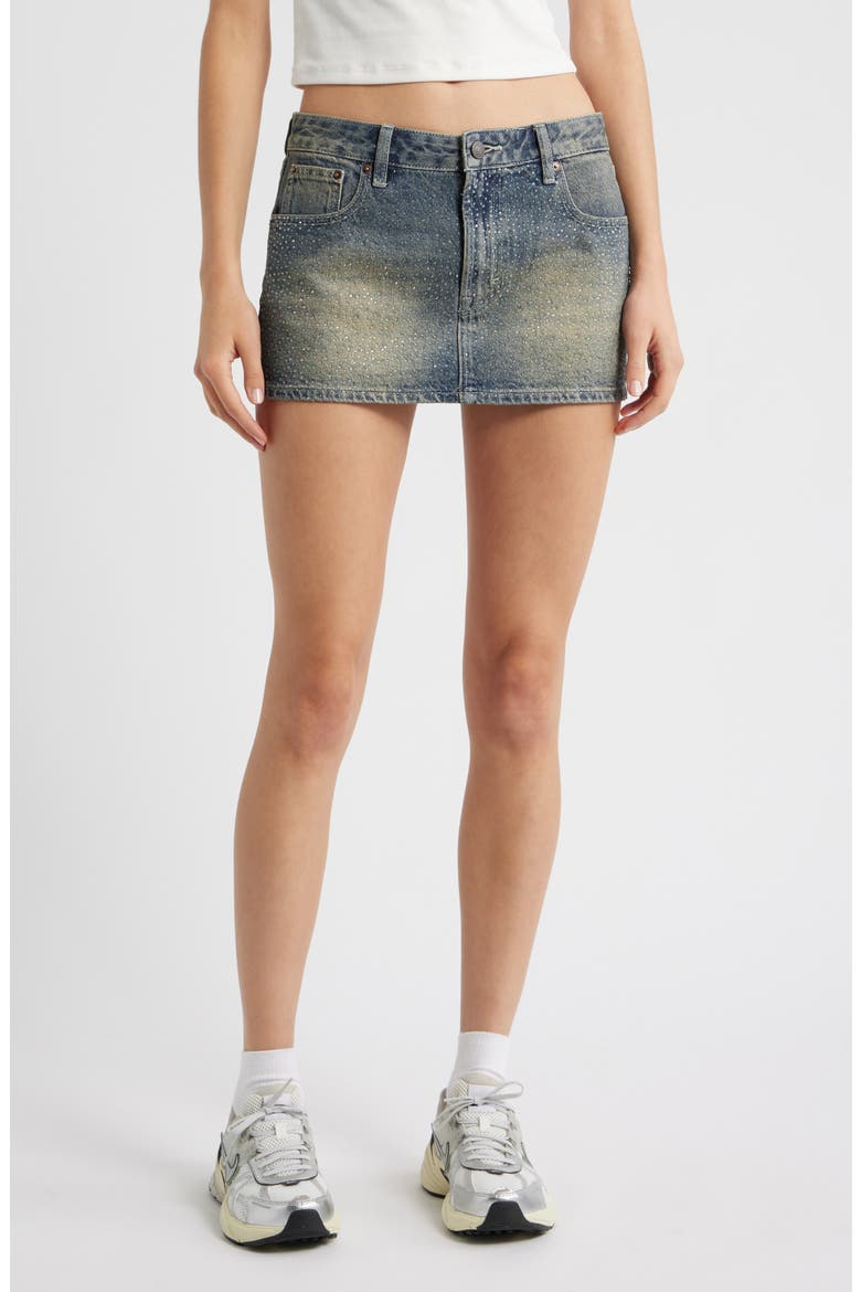 Malva Micro Miniskirt, Main, color, MEDIUM INDIGO