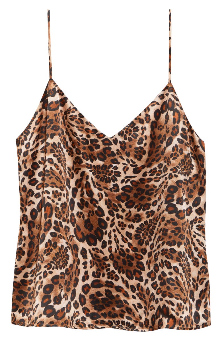 L'AGENCE Jane Print Silk Camisole, Alternate, color, 