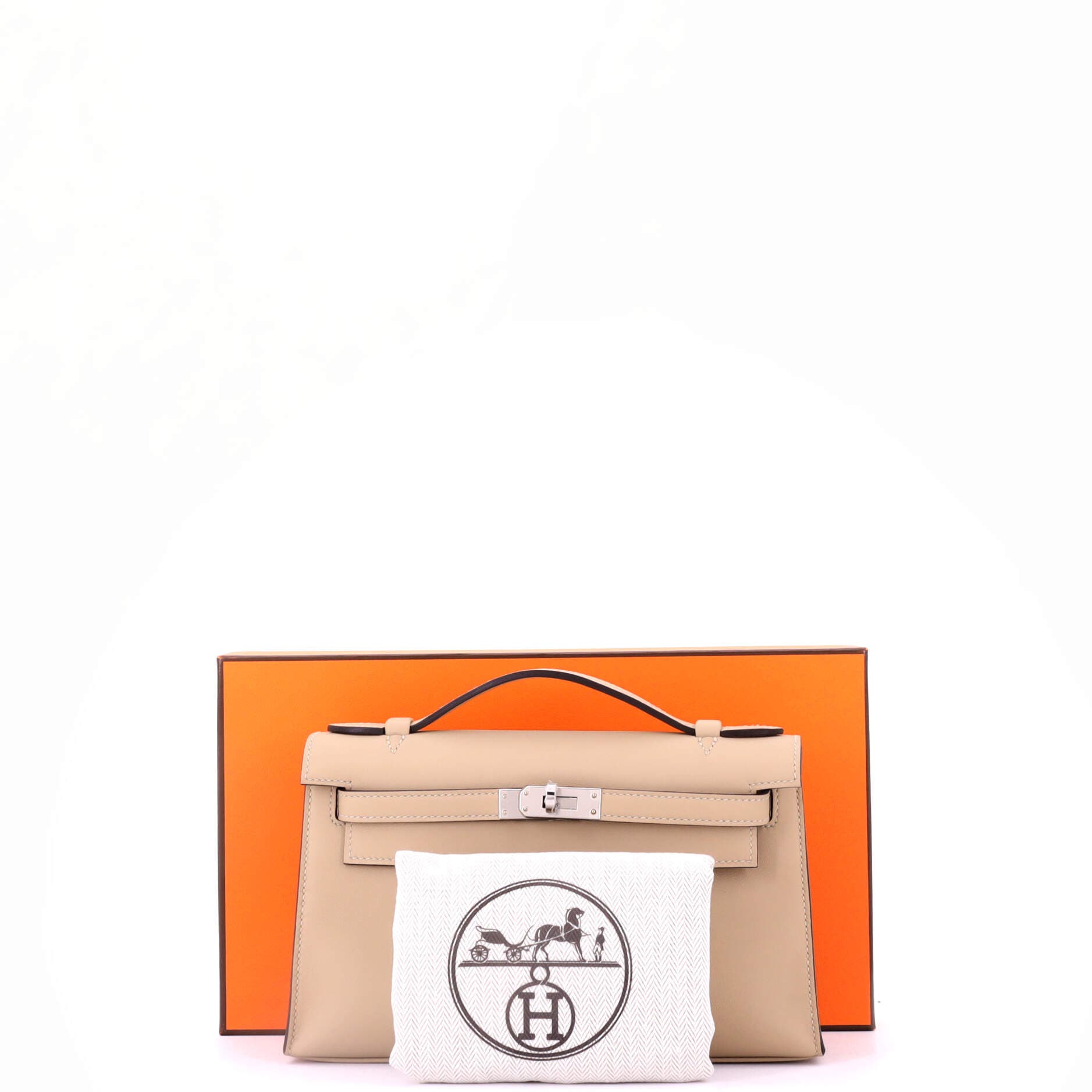 Pre-Owned Hermes Kelly Pochette Swift, Alternate, color, 