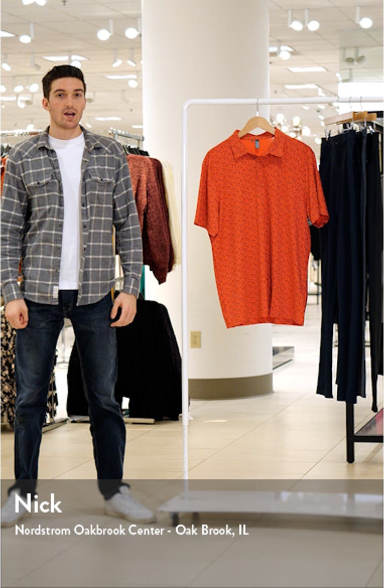 Ultimate365 Floral Print Performance Polo, sales video thumbnail