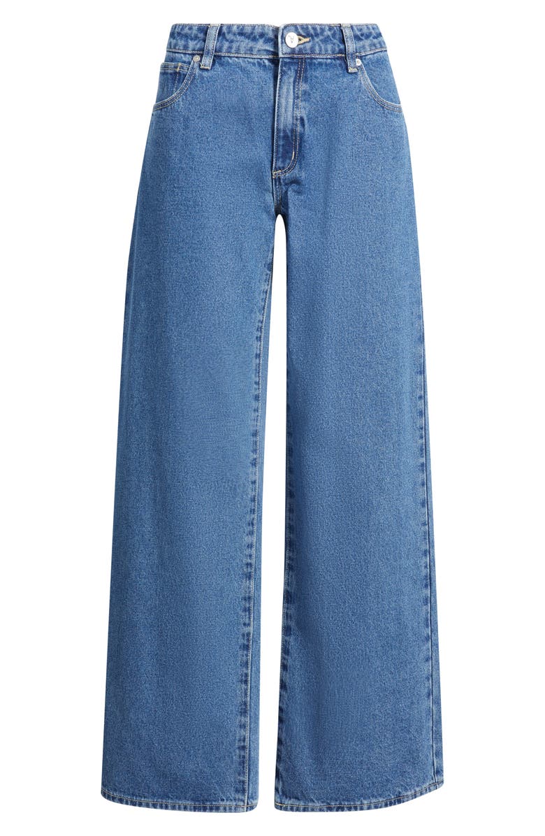 ABRAND '99 Molly Low Rise Baggy Wide Leg Jeans, Alternate, color, Mid Blue