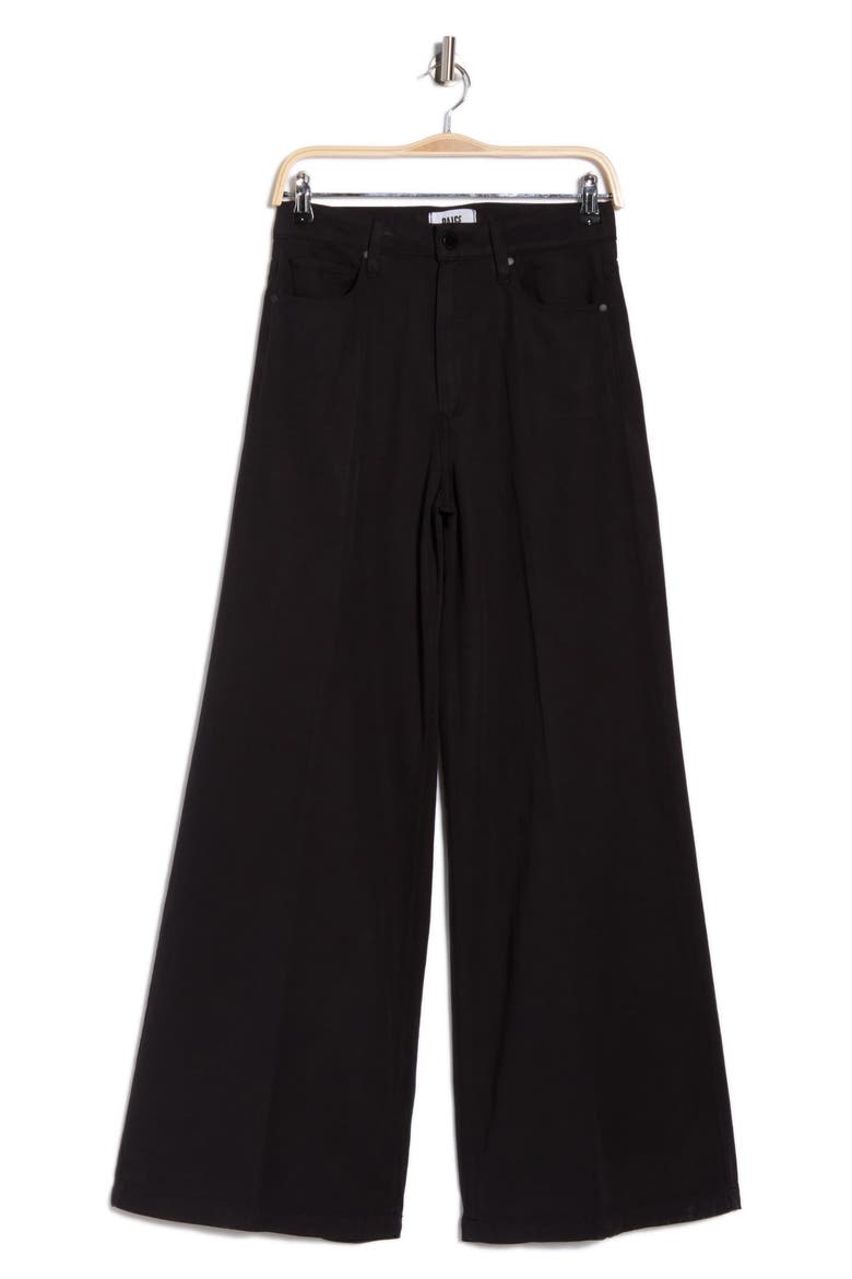 Lennin High Waist Wide Leg Jeans, Alternate, color, BLACK OVERDYE