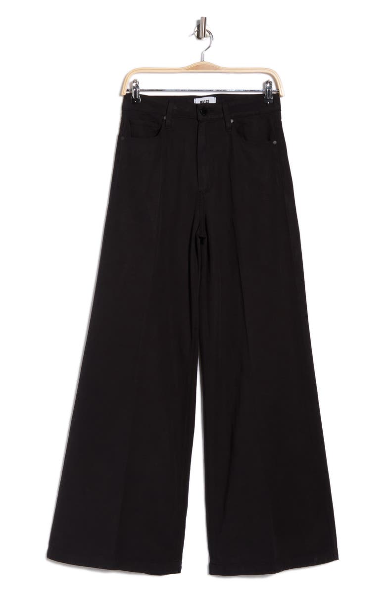 PAIGE Lennin High Waist Wide Leg Jeans, Alternate, color, Black Overdye