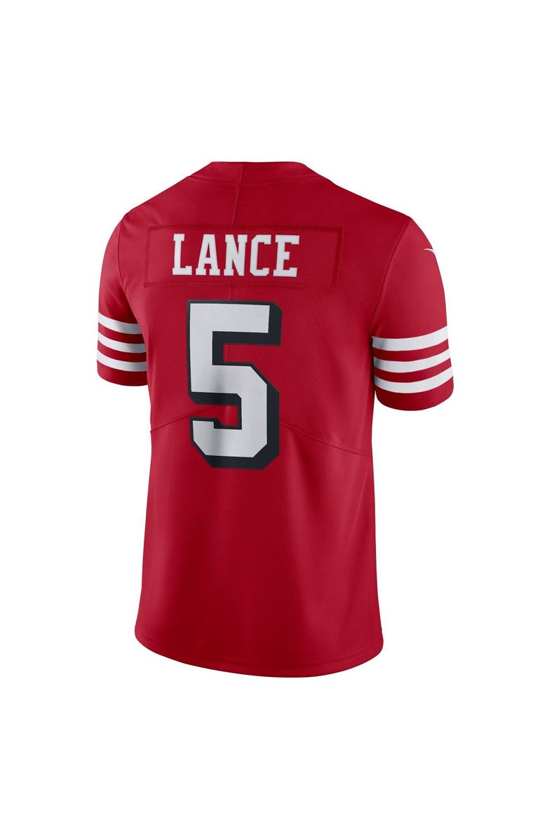 Nike Men's Nike Trey Lance Scarlet San Francisco 49ers Alternate Vapor Limited Jersey, Alternate, color, 
