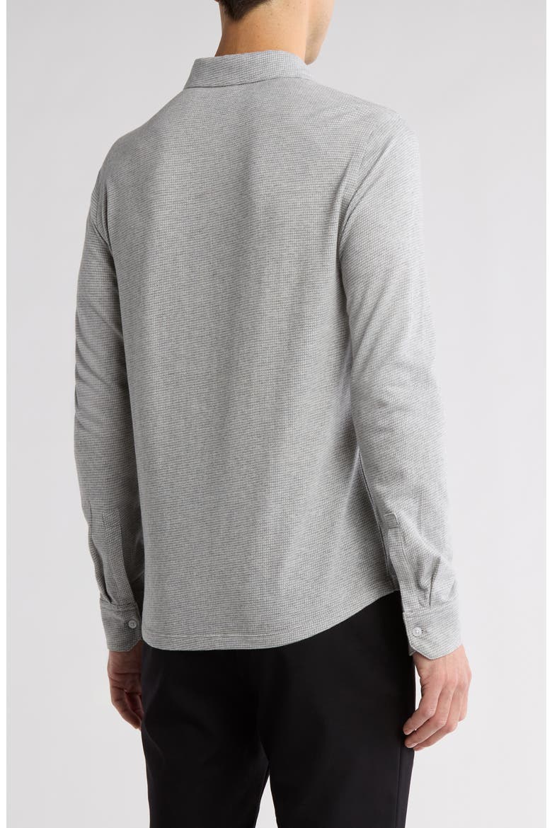 Dobston Cotton Blend Button-Up Shirt, Alternate, color, LIGHT GREY