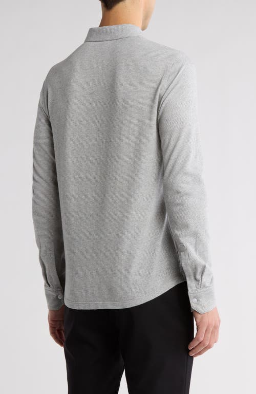 Robert Barakett Dobston Cotton Blend Button-up Shirt In Gray