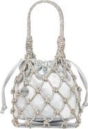 JUDITH LEIBER COUTURE Sparkle Net Pouch Bag