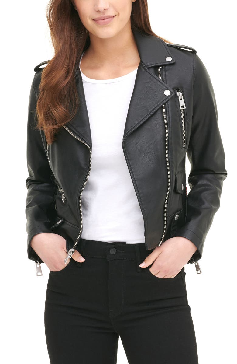 Levi's Faux Leather Moto Jacket, Alternate, color, 