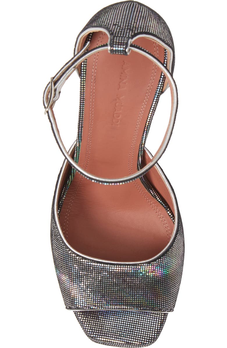 Amina Muaddi Bianca Platform Sandal, Alternate, color,