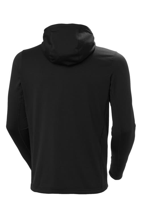 Helly Hansen Versalite Fleece Hooded Jacket In Black