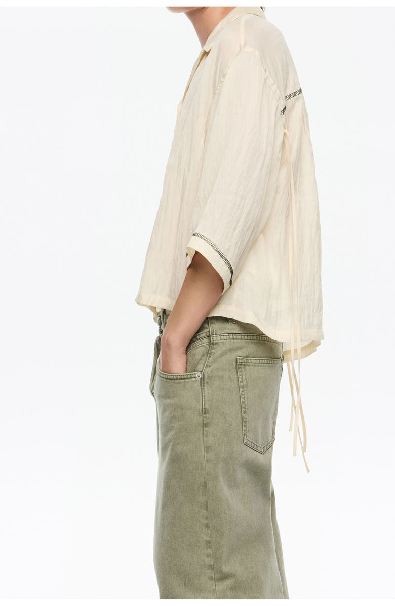 Bimba y Lola Adjustable Armhole Shirt, Alternate, color, Vanilla