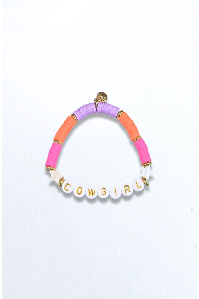 Cowgirl Girls' Bracelet, Main, color, Pink/Purple