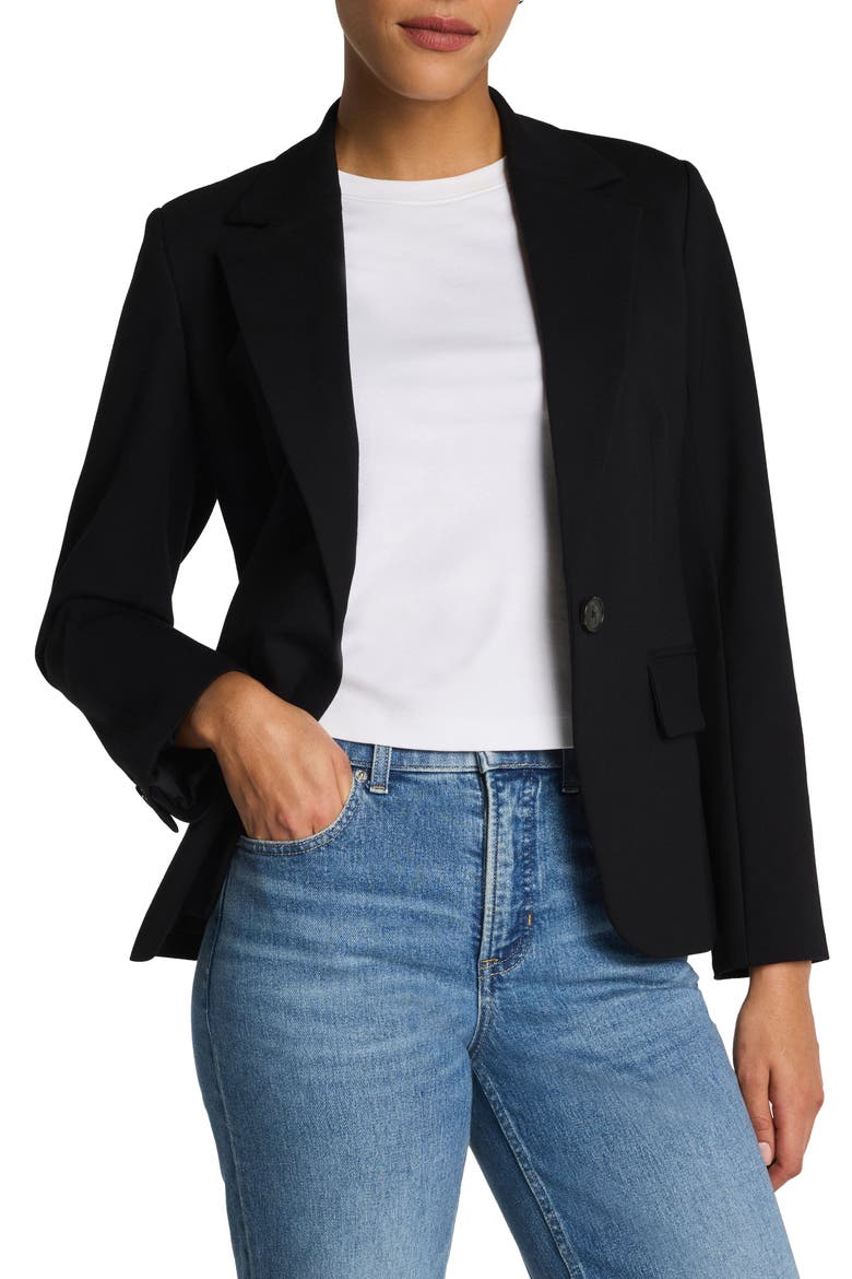 Ponte Tailored Blazer, Main, color, CLASSIC BLACK