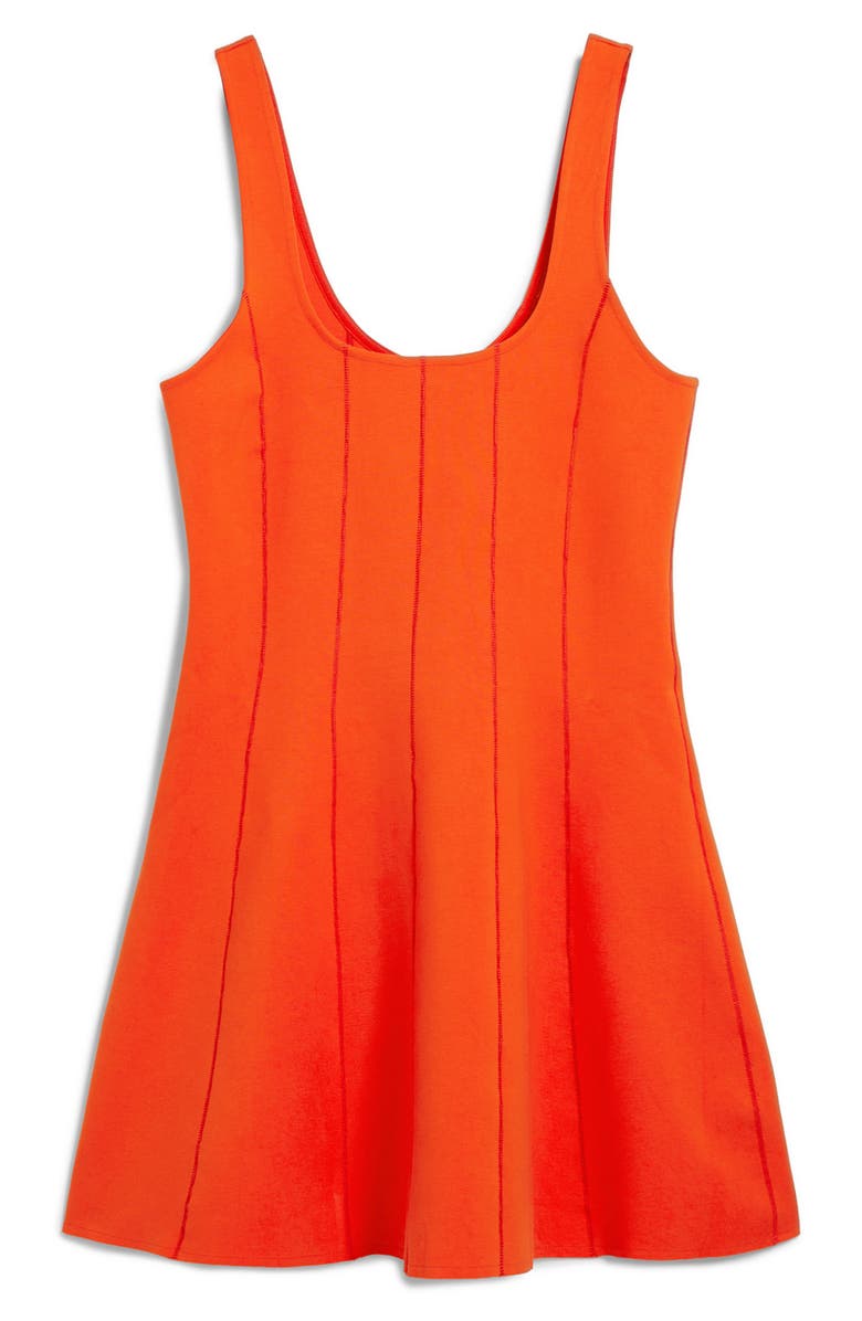 Desigual Embroidered Sleeveless Stretch Cotton Minidress, Alternate, color, Coral