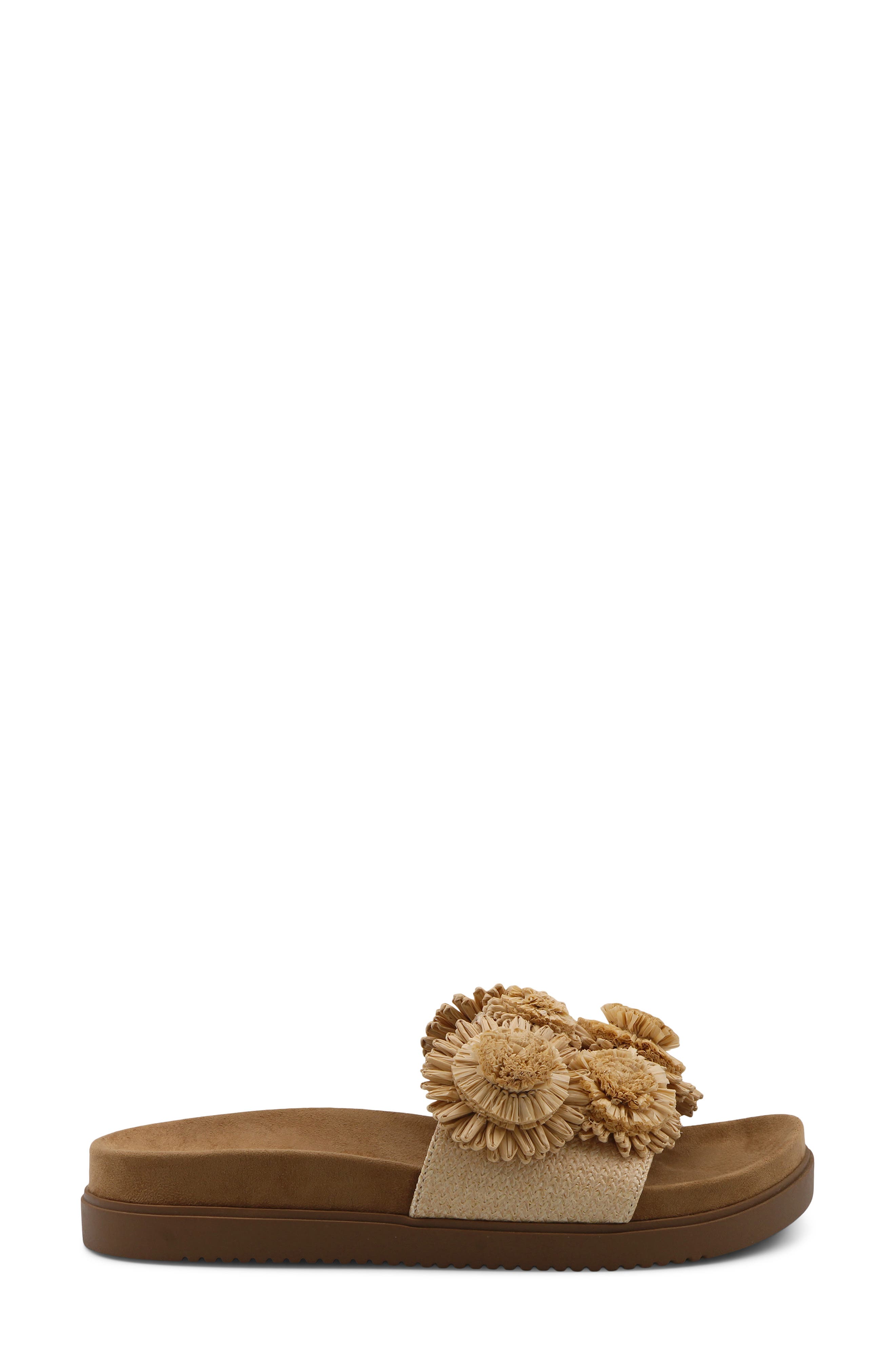 Charles David Palms Platform Slide Sandal, Alternate, color, Natural